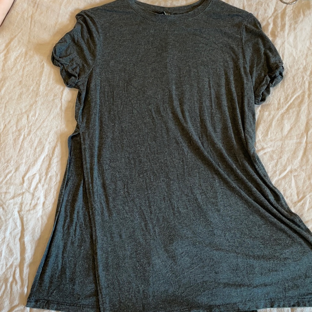 Grey Long Split Side Too